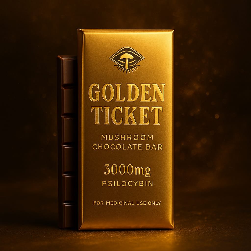 Golden Ticket Mushroom Chocolate Bar | Mushroom Chocolate