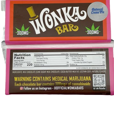 Wonka Bar Oatmeal Cream Pie